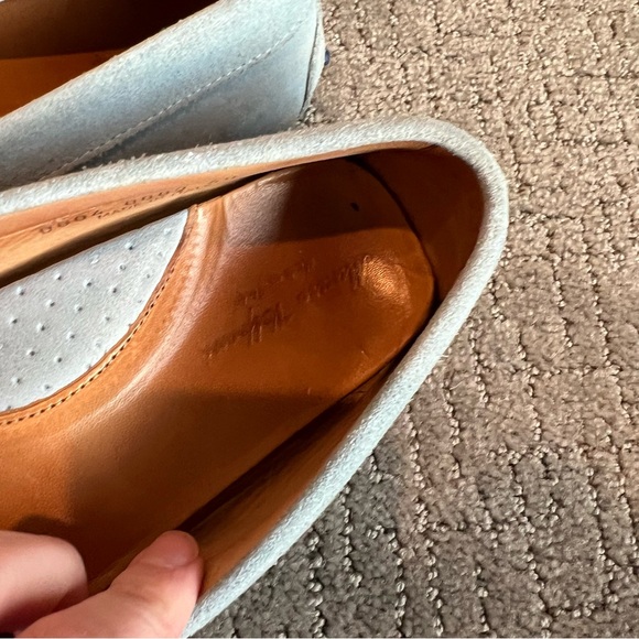Used Italian Mario Vittamdi Blue Suede Loafers! Size 40 - Picture 8 of 10